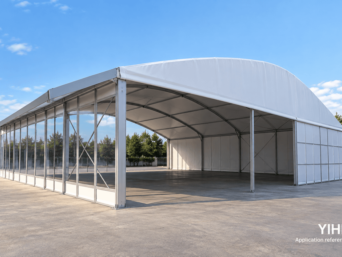 Open-Sided Curved Canopy