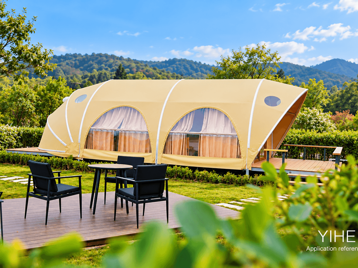 Shell-Shaped Glamping Tent