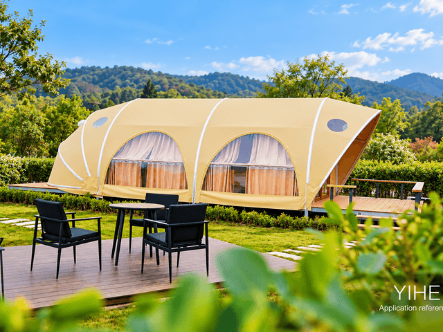 Shell-Shaped Glamping Tent