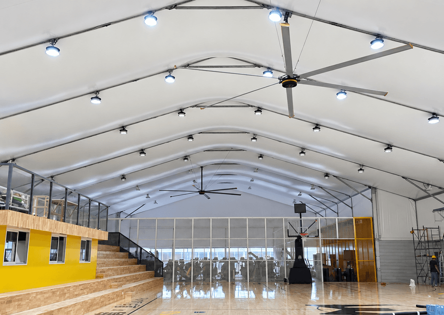 Sports hall installation application reference